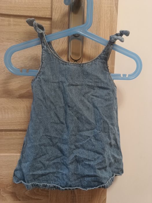 Niemowlęca jeansowa sukienka baby girl 3-6 miesięcy 68cm