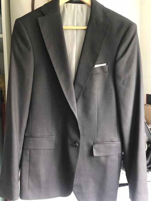 Blazer cerimonia Novo! Lindíssimo! cinza excekente Tam 48-Medio/novo c lenco