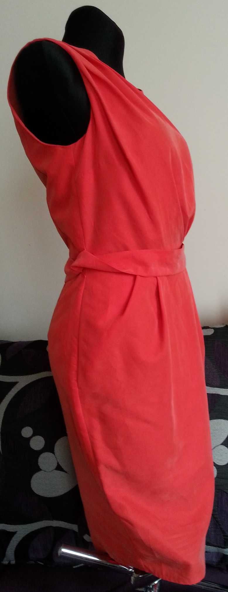 sukienka 36/S kieszenie wiązany tył #naturalny skład modal