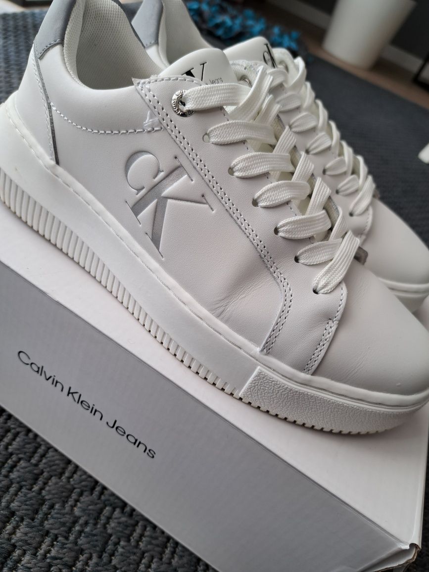 Buty Calvin Klein białe sneakersy
