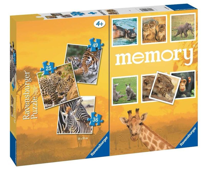 Mikołajki Puzzle RAVENSBURGER memory 20996. 110 elementów zwierzęta 4+