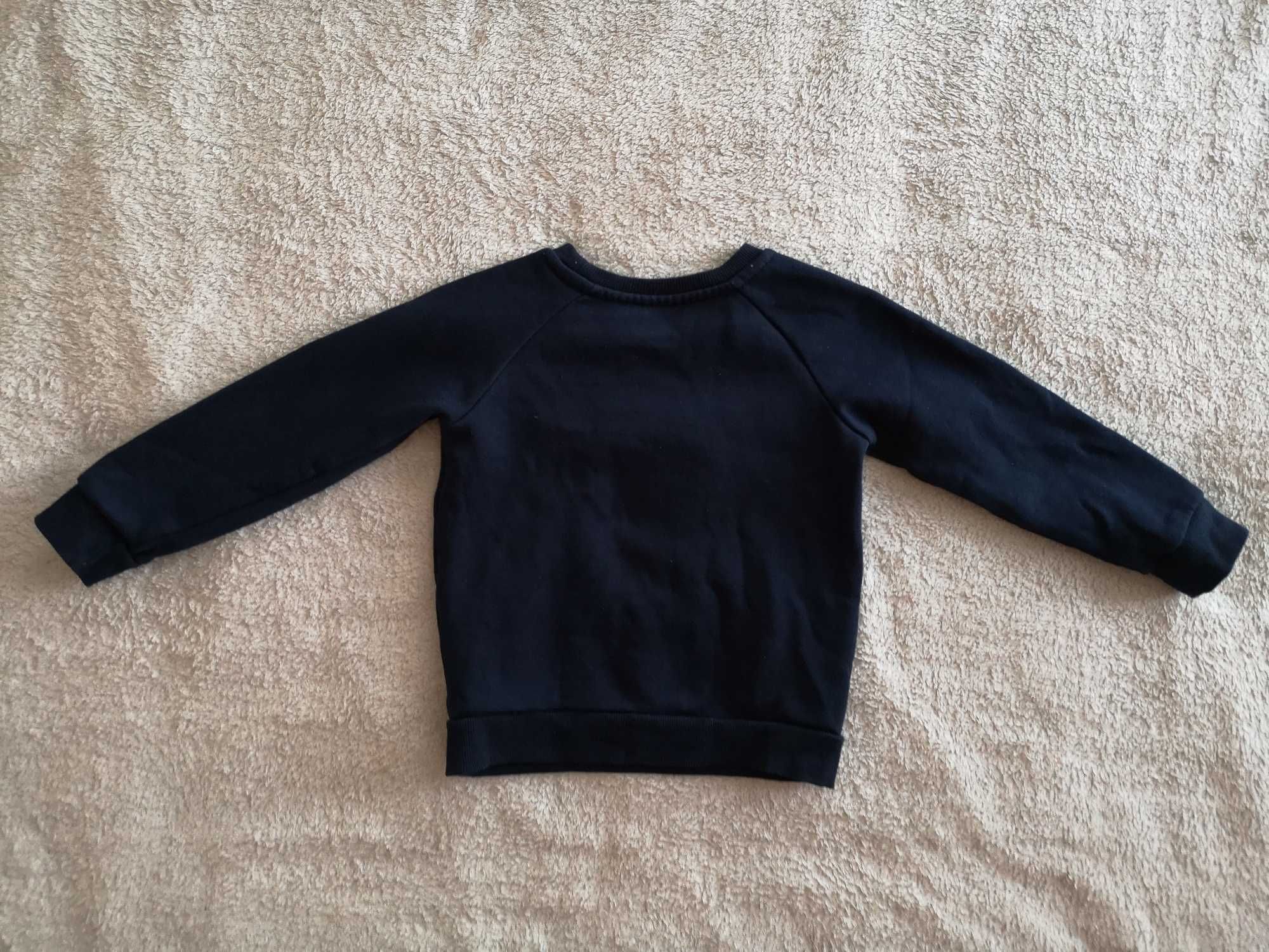 Granatowa bluza brokatowe złote serce family family Primark 98 j nowa