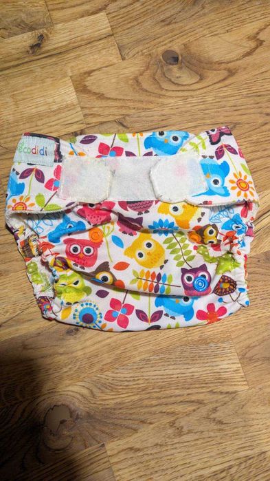 Ecodidi pielucha wielorazowa otulacz dla noworodka, S, na rzepy