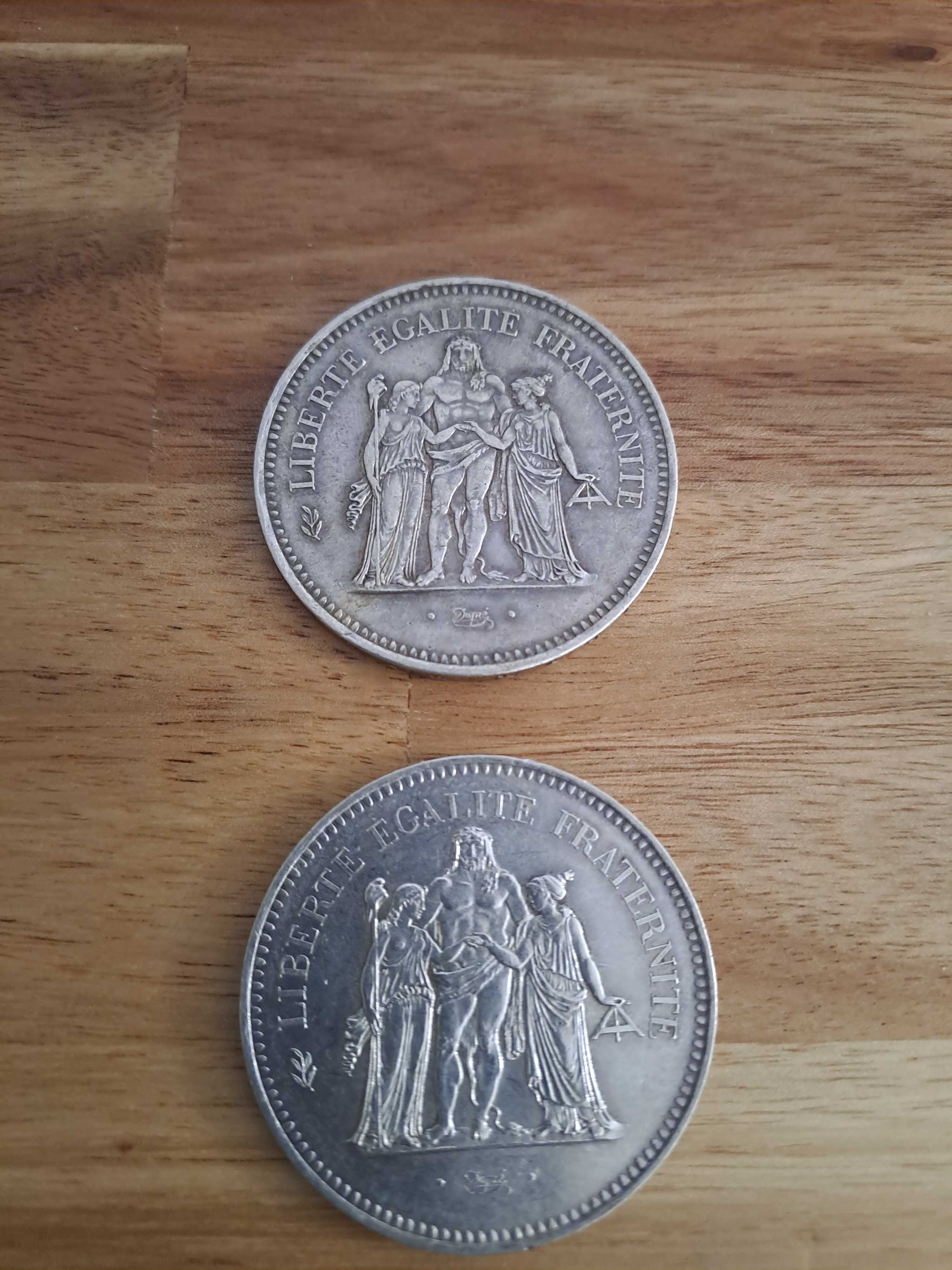 Moedas 50 francos franceses