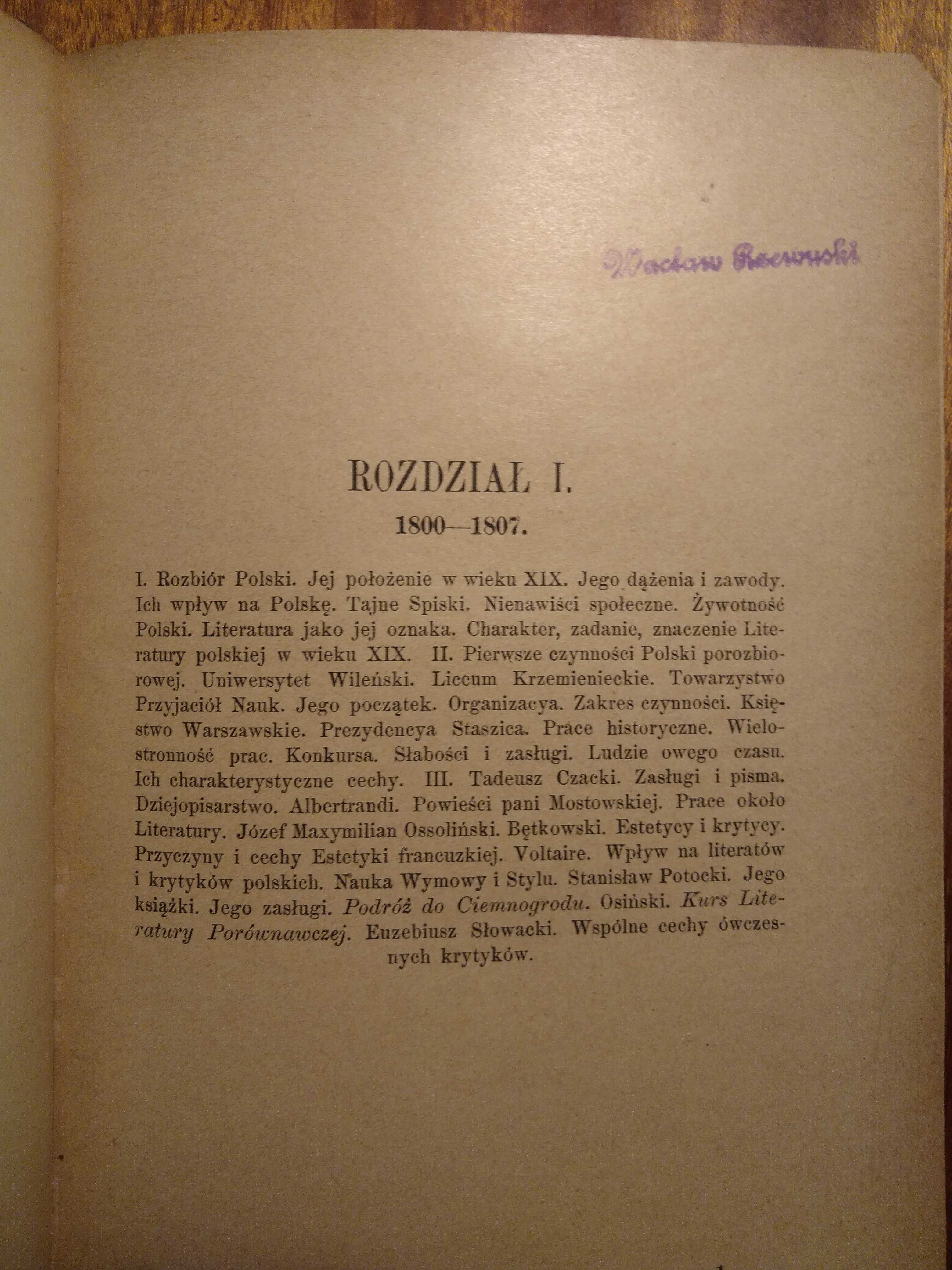 Historya literatury polskiej T.IV wiek XIX - 1900