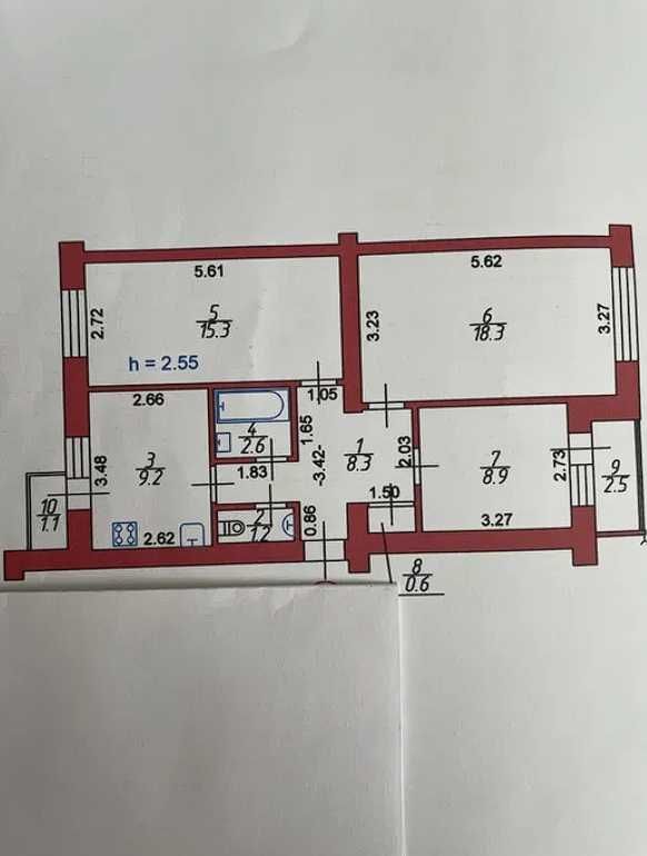 Простора та затишна 3к чешка