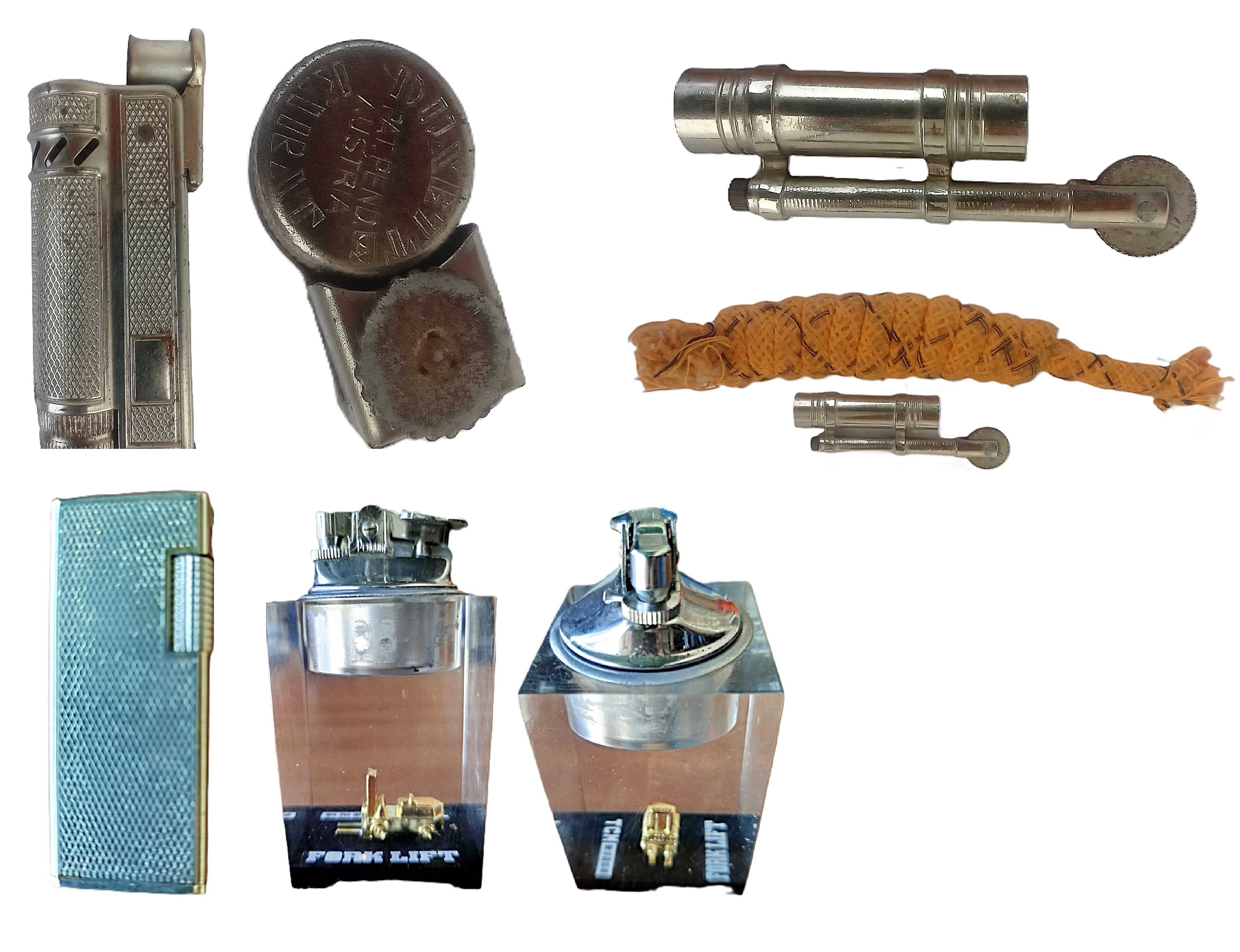 Colecção de Isqueiros Antigos (14) de Mesa e Bolso