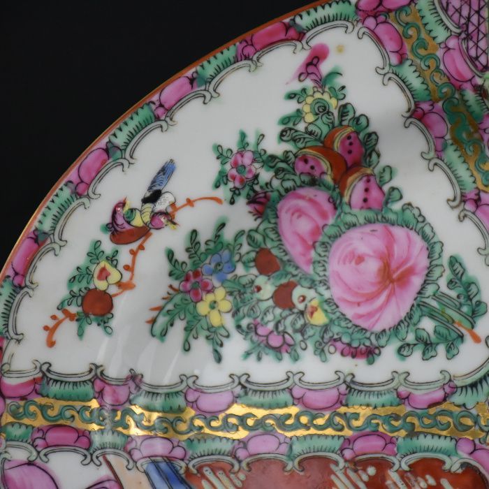 Travessa porcelana da China decoração Mandarim, anos 60/70