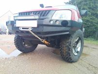 Передній бампер для Mitsubishi L200 (1999-2005)  без кенгурятника