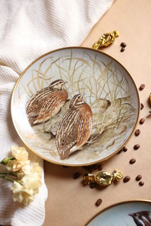 Talerz dekoracyjny Franklin Limoges dzikie ptaki