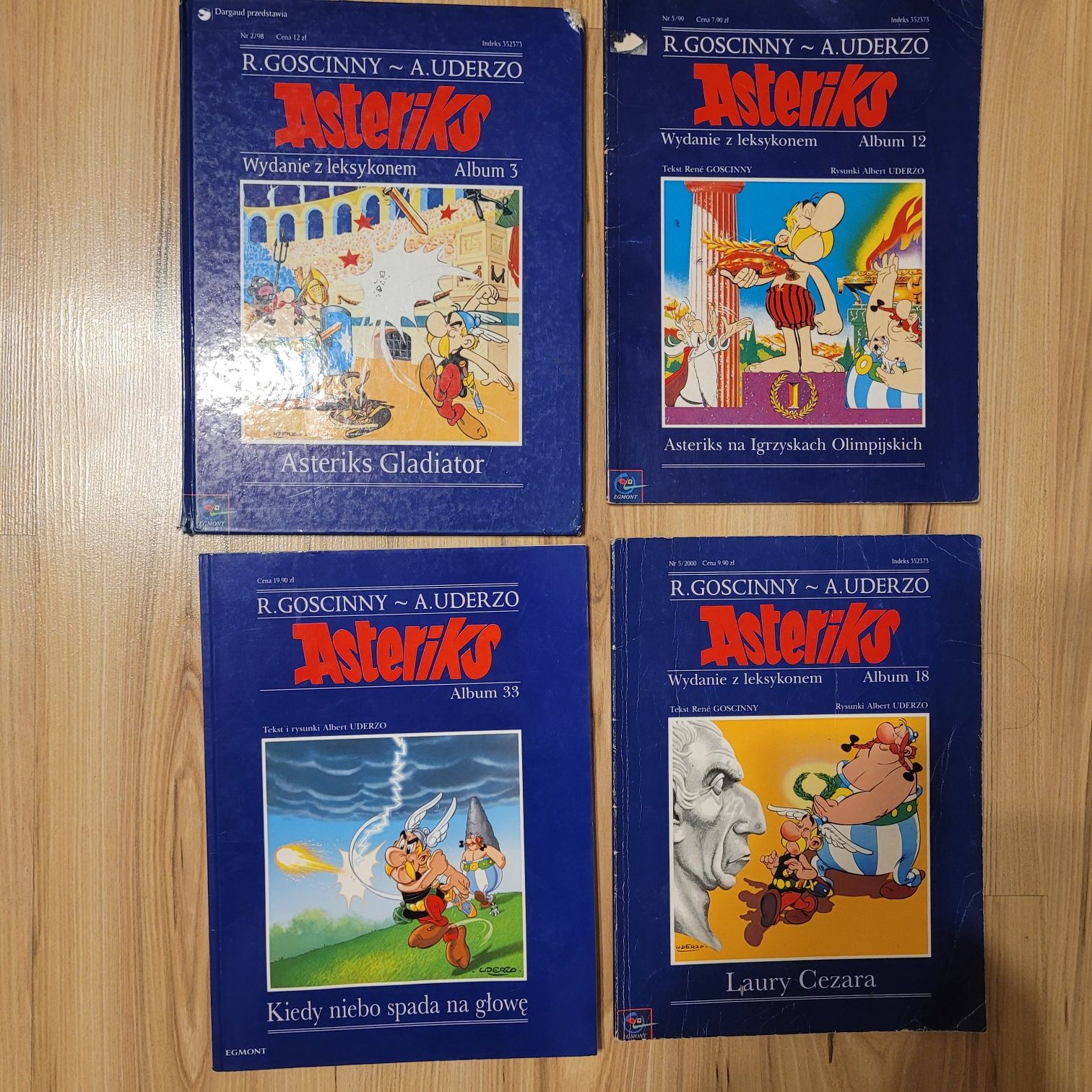 Asterix. Wydanie z leksykonem. Komiks 3, 12, 18, 33