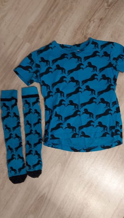 Zestaw koszulka i skarpetki Micky jeździeckie Horze 134/140