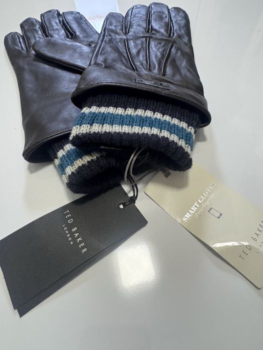 Шкіряні рукавиці чоловічі  tad baker оригінал