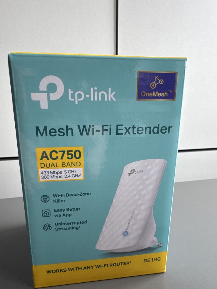 Wzmacniacz sieci TP-LINK RE190 2.4 / 5 GHz, Wi-Fi 5