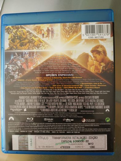 Blu-Ray "Transformers - Retaliação" - Edição especial 2 discos