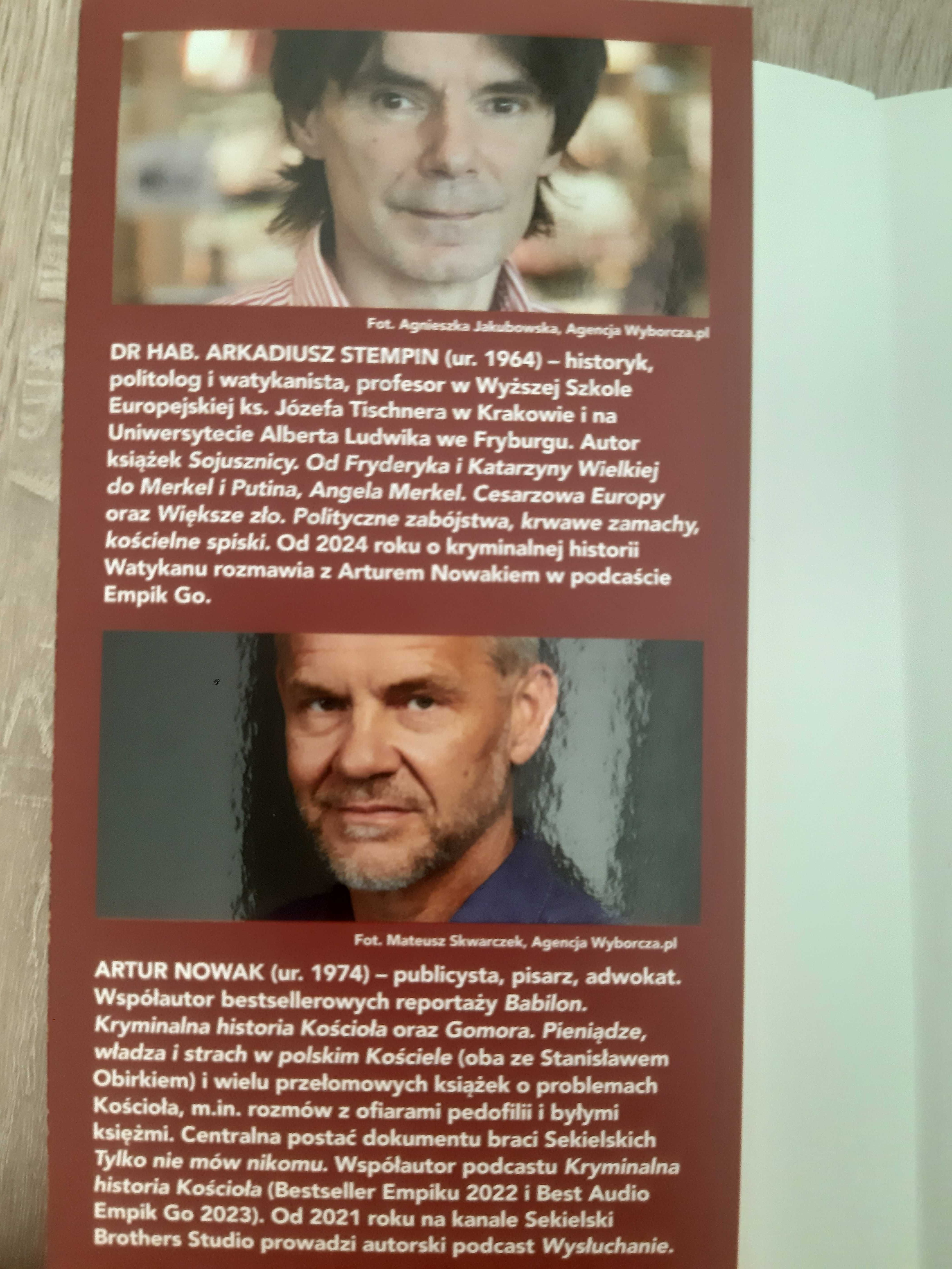 Arkadiusz Stempin, Artur Nowak "Kryminalna Historia Watykanu"
