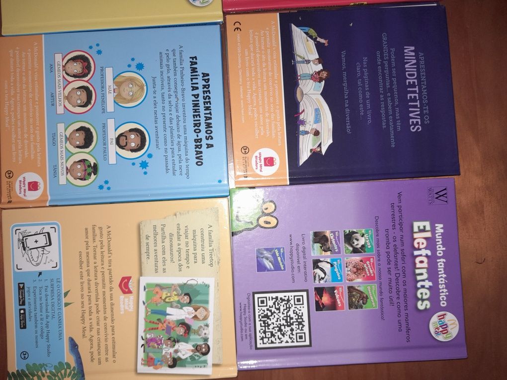 Conjunto 6 livros infantis