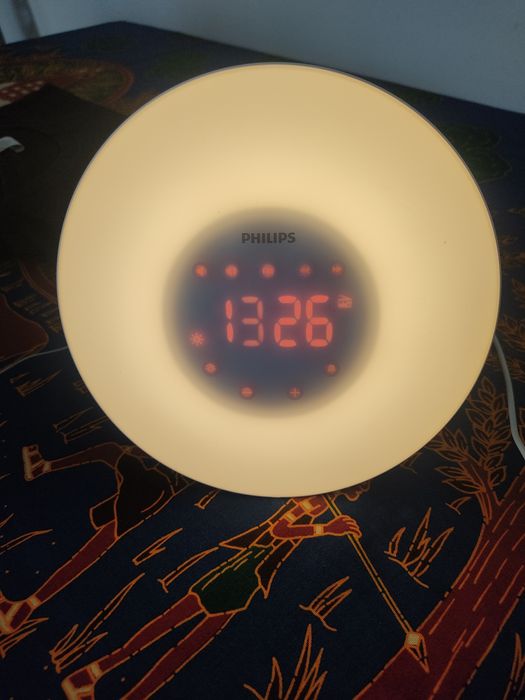 Philips relógio despertador luz solar com rádio