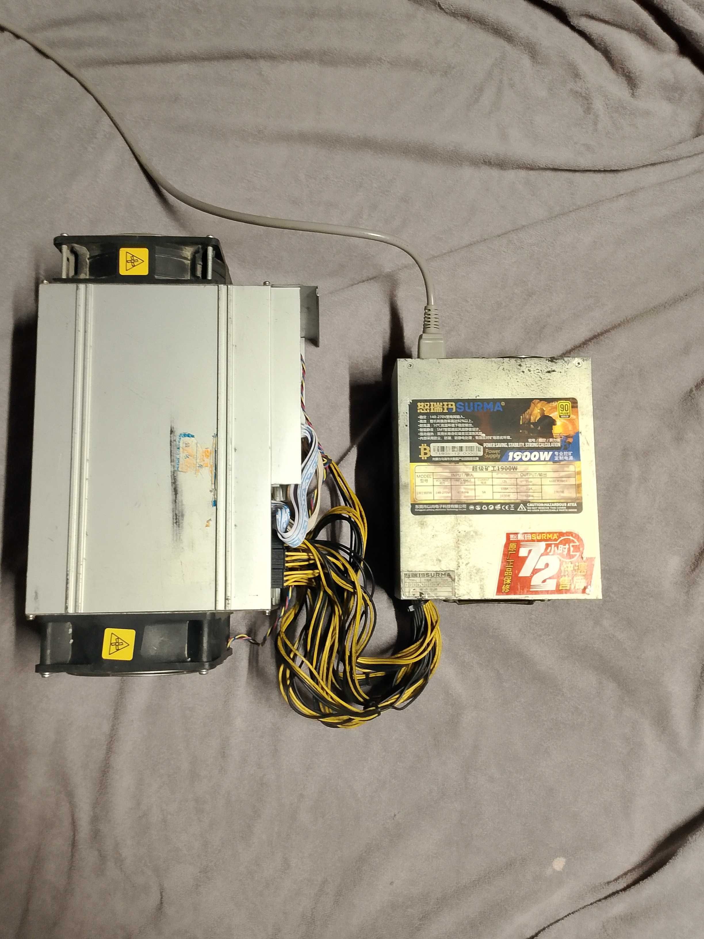 Koparka do kryptowalut Antminer S9k 14T Bitcoin BTC - SHA-256