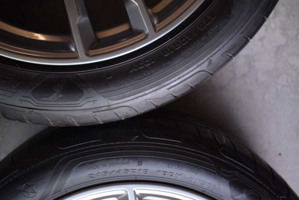 BMW 5 M G30 G31 wz 662M koła lato Goodyear przód tył oryg oem czujniki