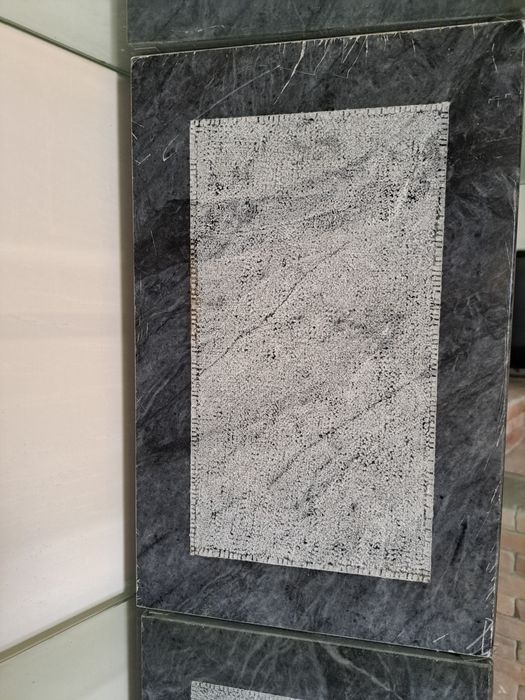 Estante mármore e vidro