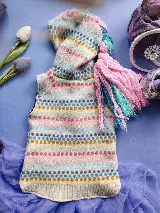 Bezrękawnik jednorożec, 100% wełna, merino,