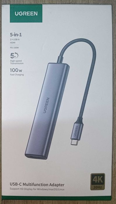 ХАБ Ungreen USB-C, Концентратор, 5in1, 6in1, 11 in 1  UNI, RM11