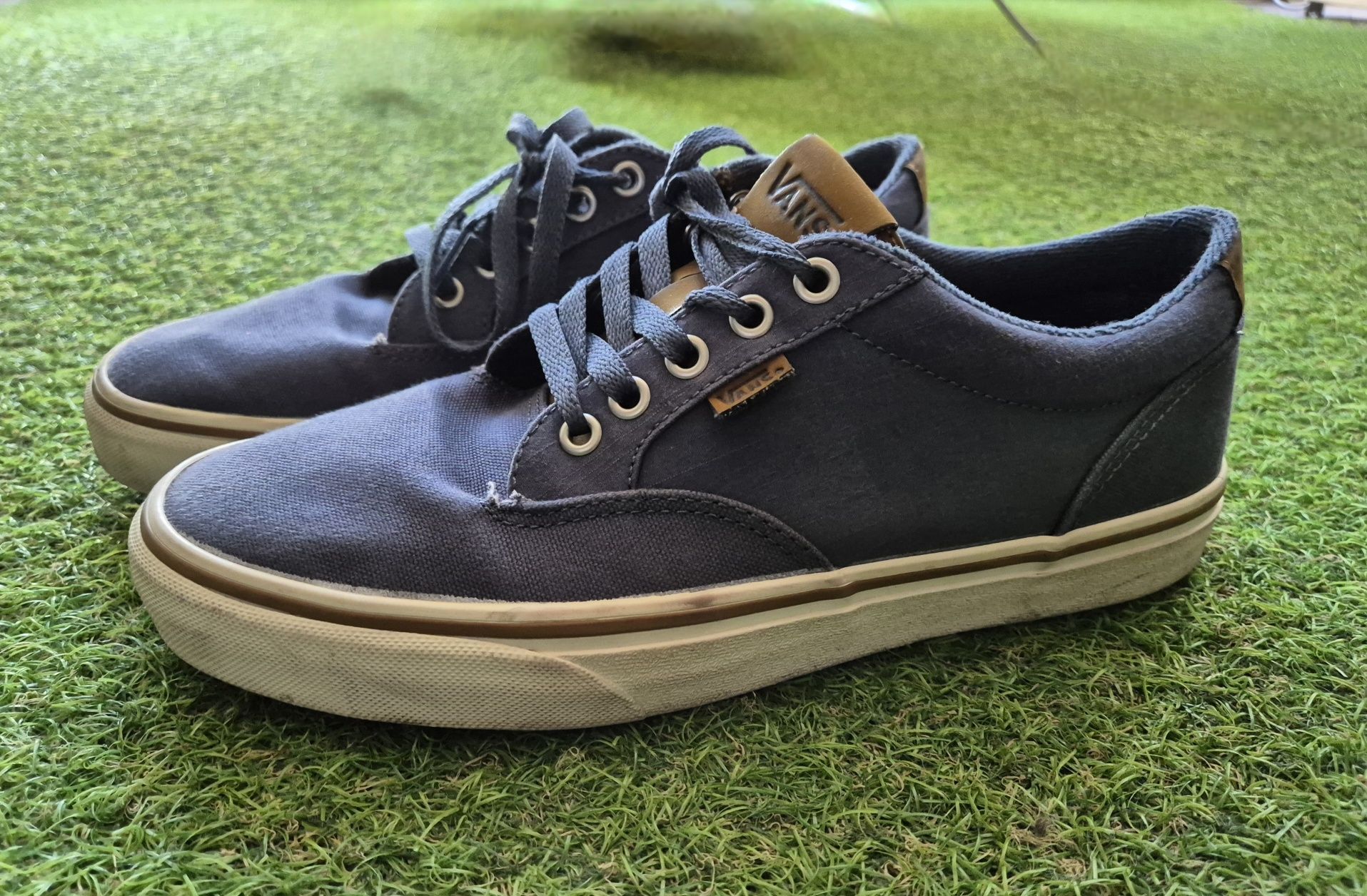 Vans 41 azul e pele