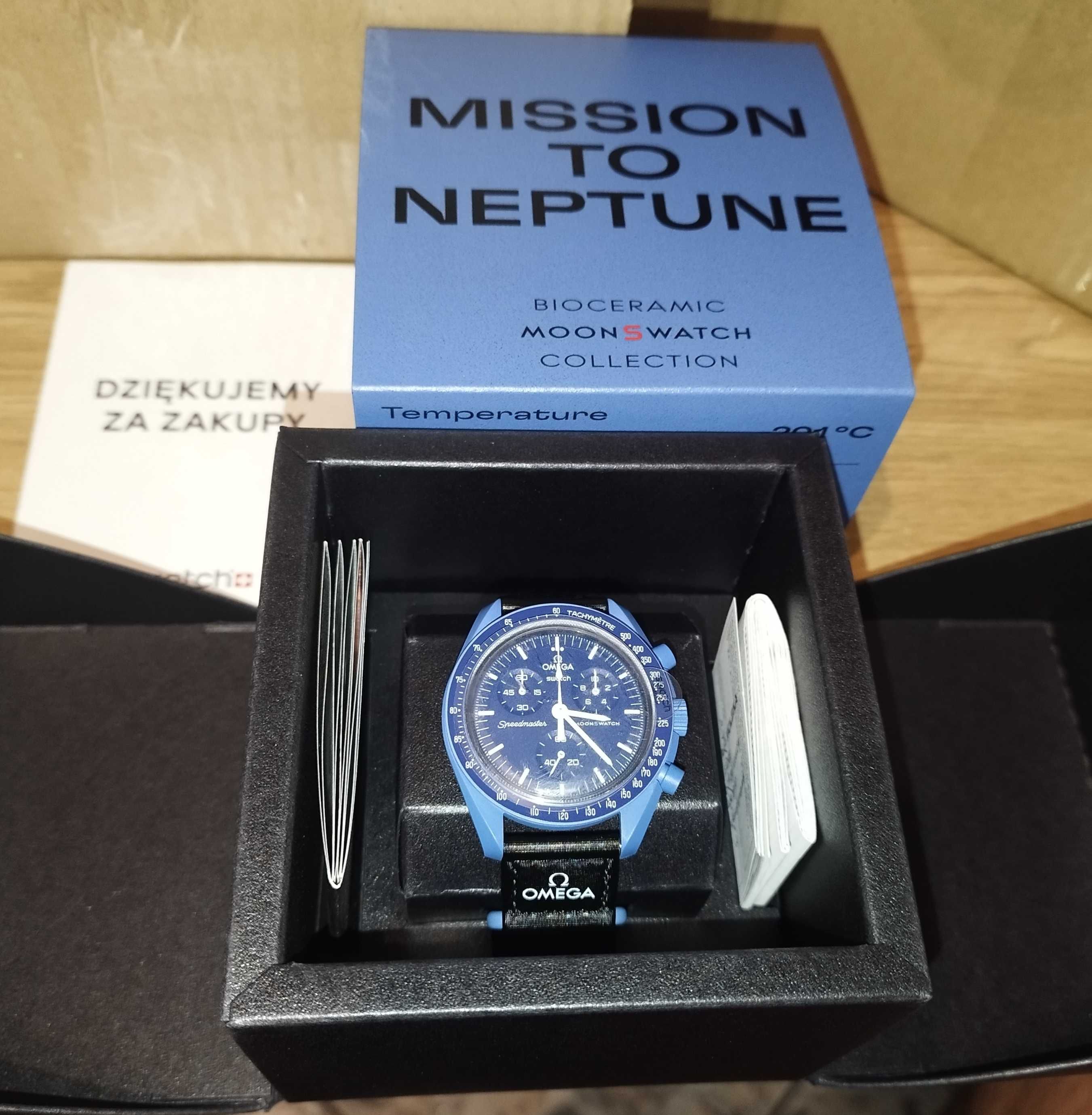Zegarek Omega Swatch mission to the Neptun Nówka