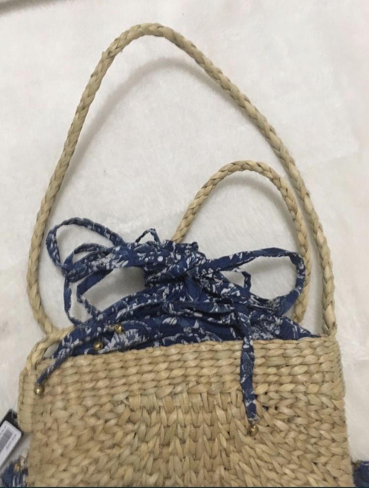 Bolsa palha marca brasileira