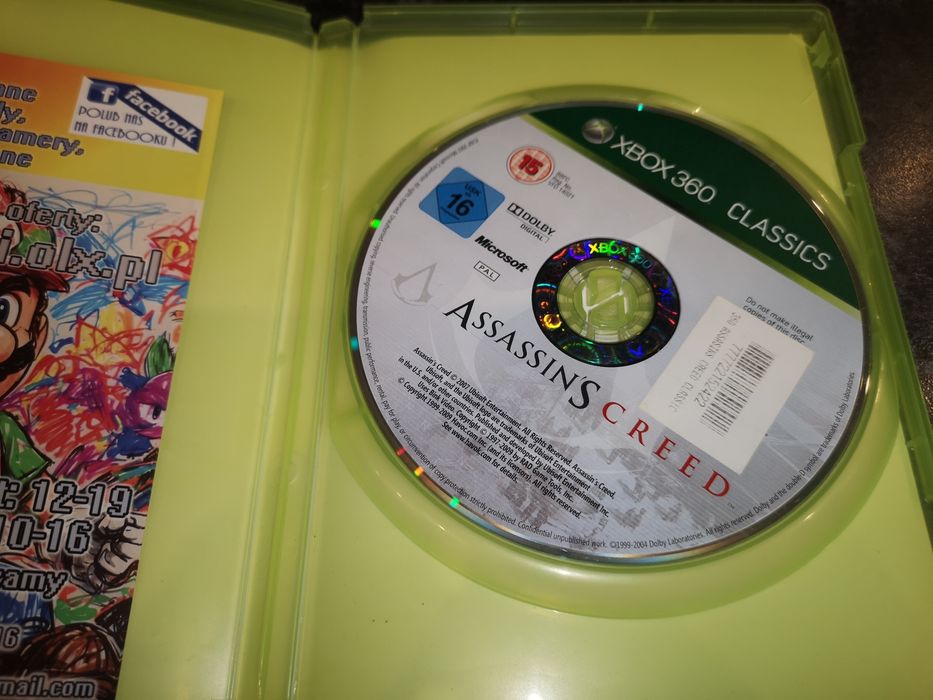 Assassins Creed XBOX 360 gra (stan bdb) gwarancja Sklep Ursus