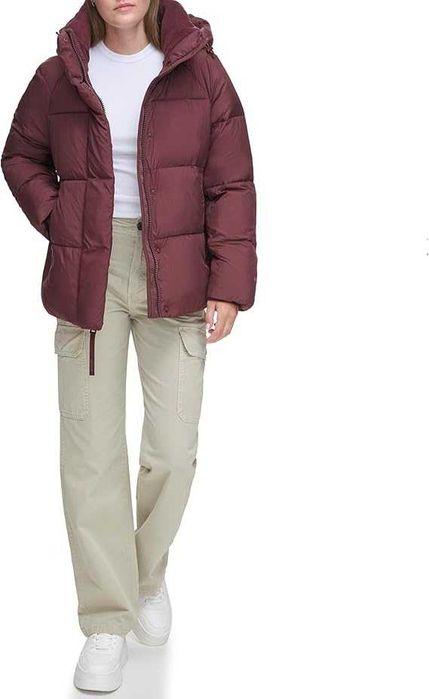 Тепла зимова куртка Levis Левіс бордо р.Л підійде на М