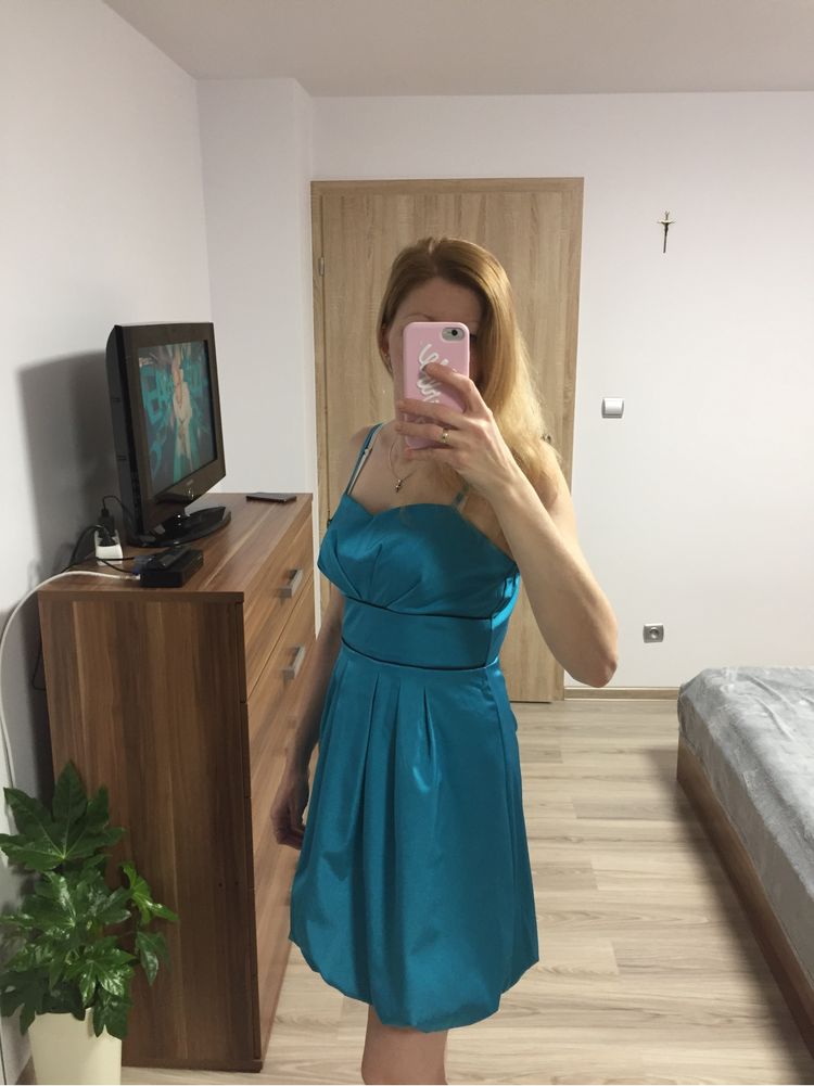Sukienka turkusowa rozmiar M (38)