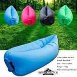 nadmuchiwana sofa LAZY BAG AIR NA plaże FOTEL MATERAC fioletowa
