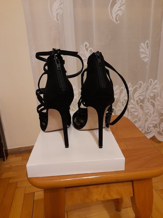 Sandałki damskie czarne ASOS  roz 39