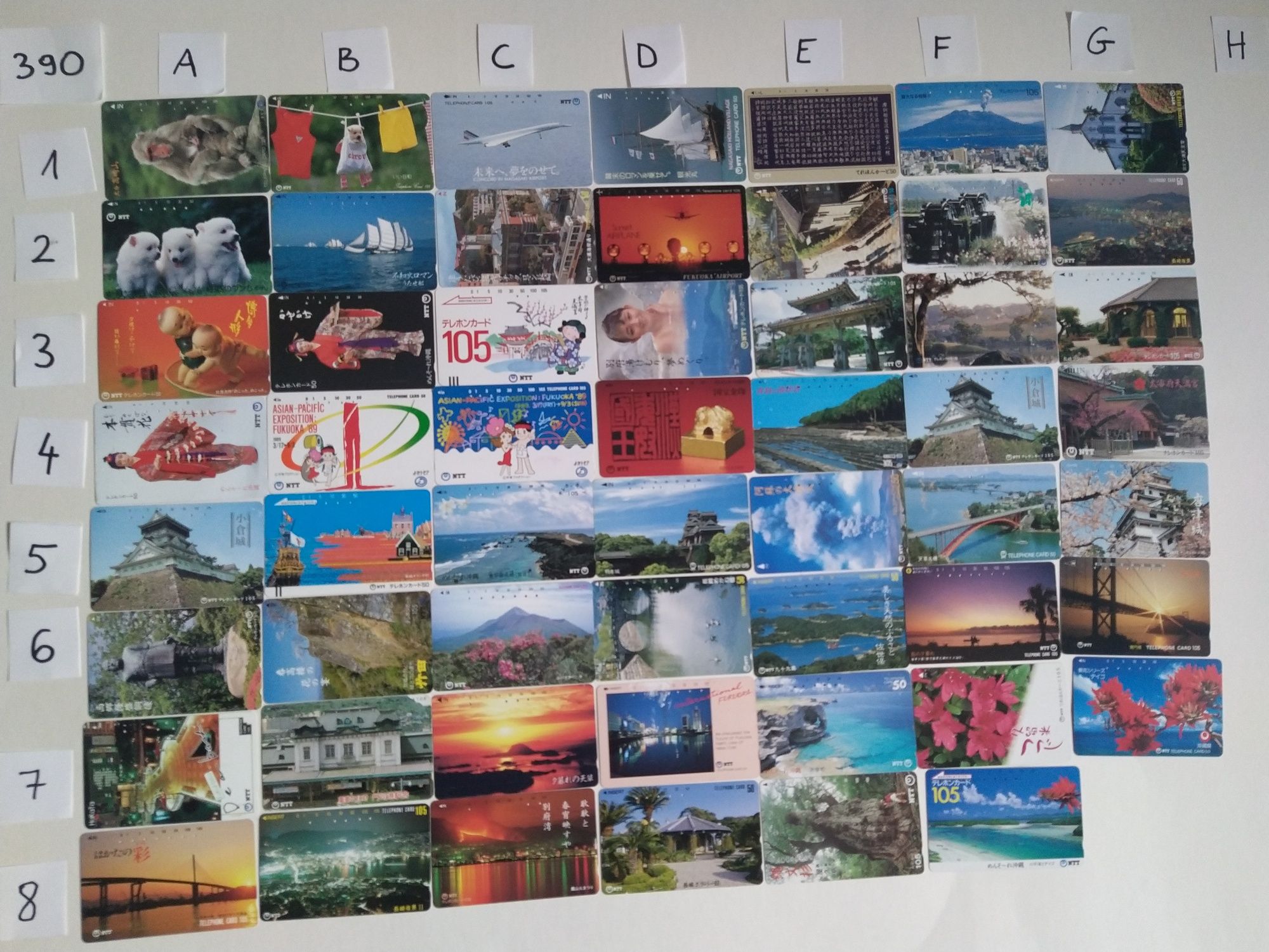 Karty telefoniczne Japonia każda inna