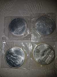 4 moedas 2000 pesetas em prata 1995,96,97.