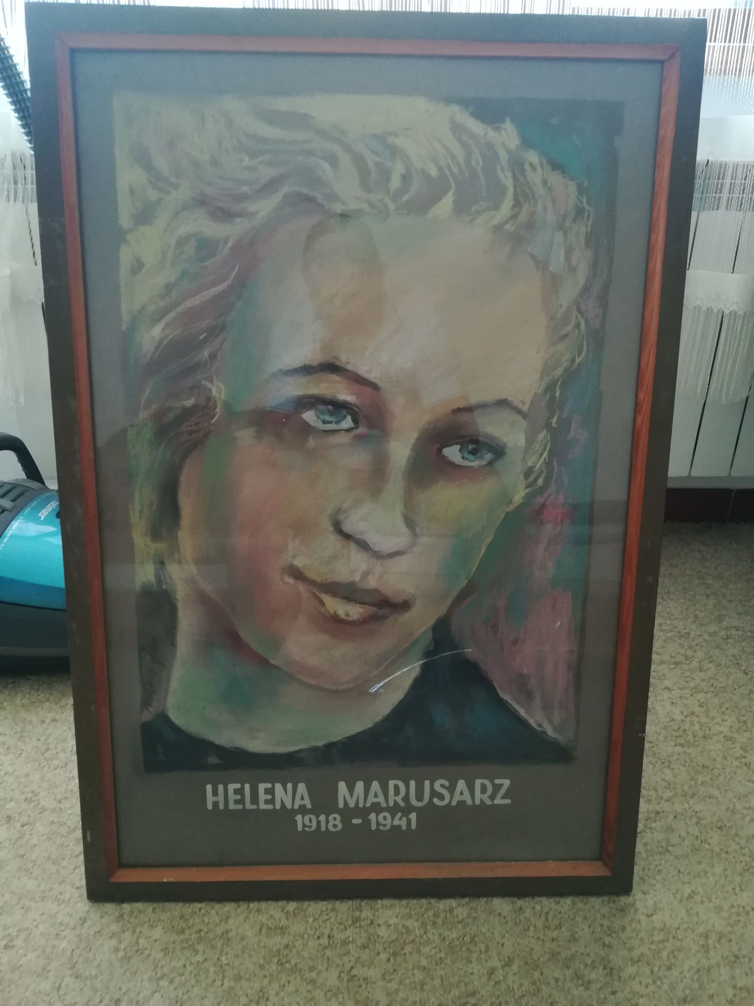 Obraz autorstwa Matras Jan portret Heleny Marusarz