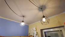 Lampa pająk czarna