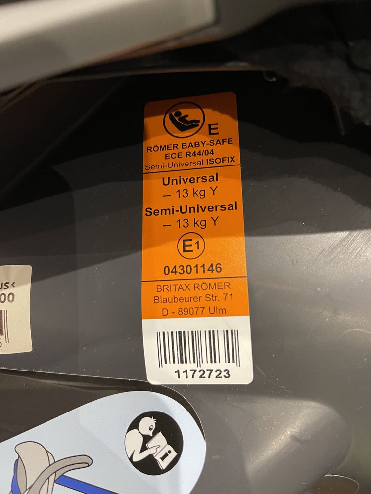 Автокрісло люлька Britax-Romer BABY-SAFE