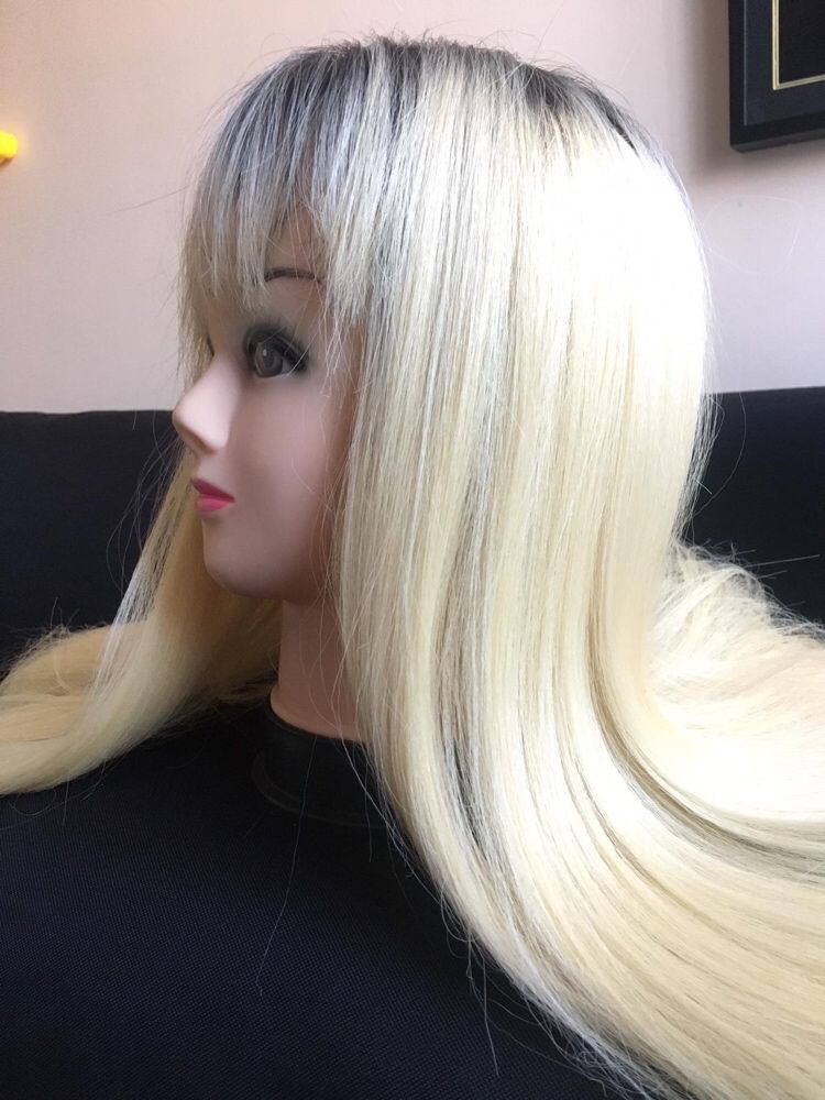 Peruka blond długie włosy
