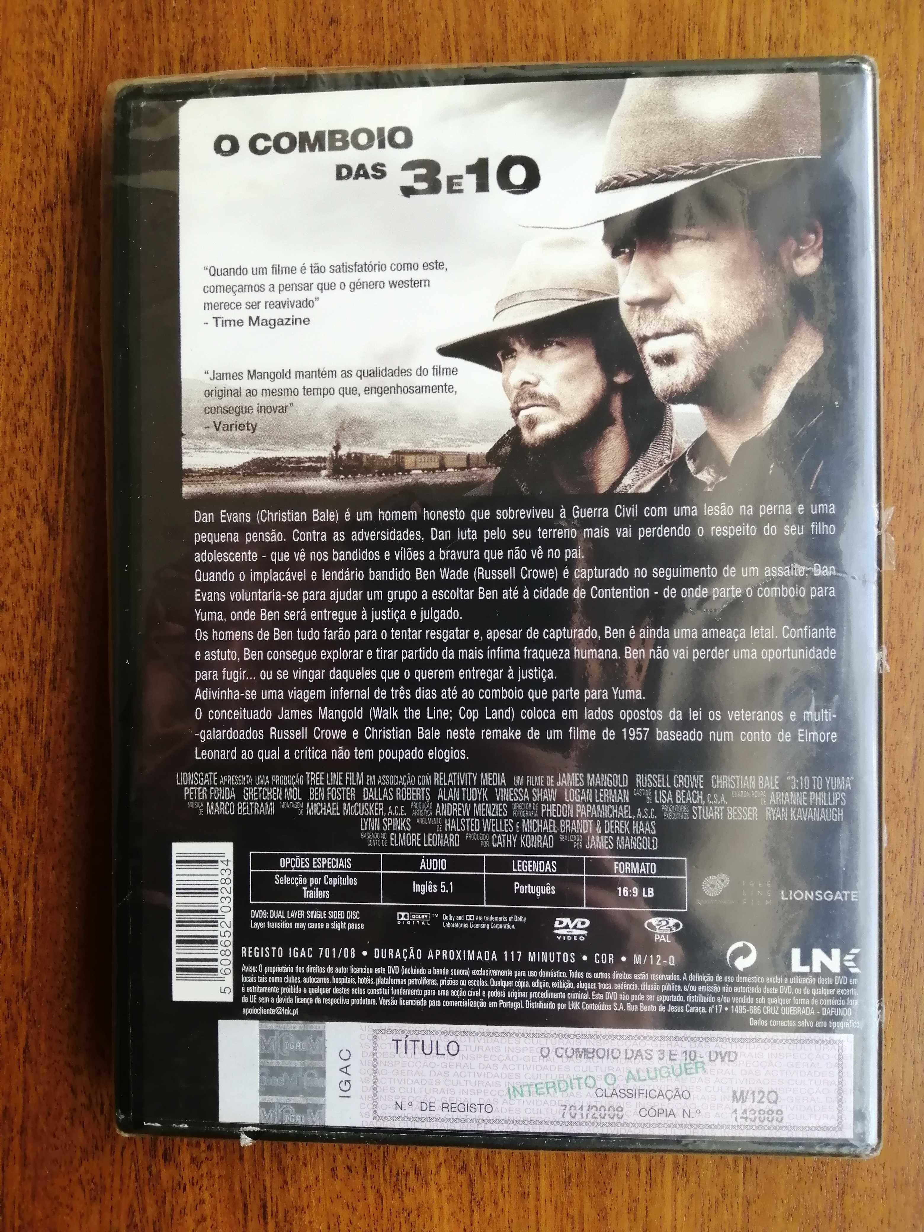 O Comboio das 3 e 10 - 3:10 to Yuma DVD (ainda no plástico)