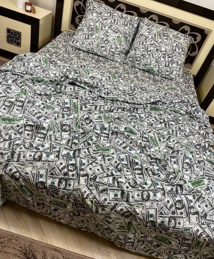 Стильный комплект постельного белья ! Доллары !