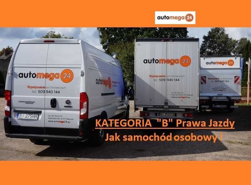 Wypożyczalnia / WYNAJEM samochodów dostawczych / Białystok automega24