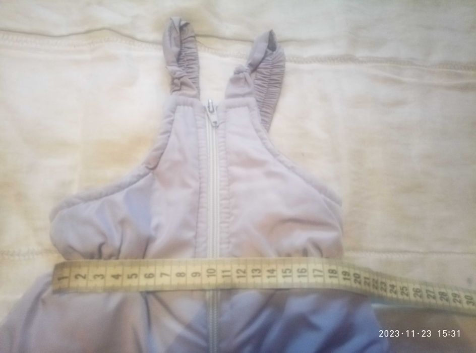 Напівкомбінезон зимовий,  штани під куртку для дівчинки