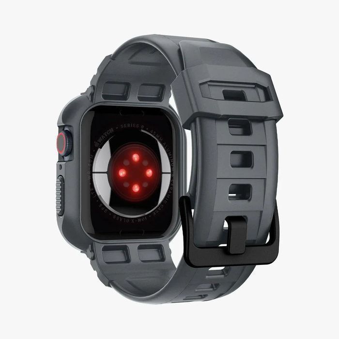 Pasek Etui Spigen Rugged Armor Pro do Apple Watch 44/45mm - Szary