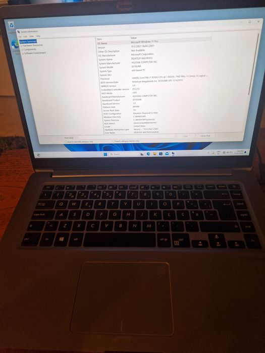 Portátil Asus S510 i7 16Gb