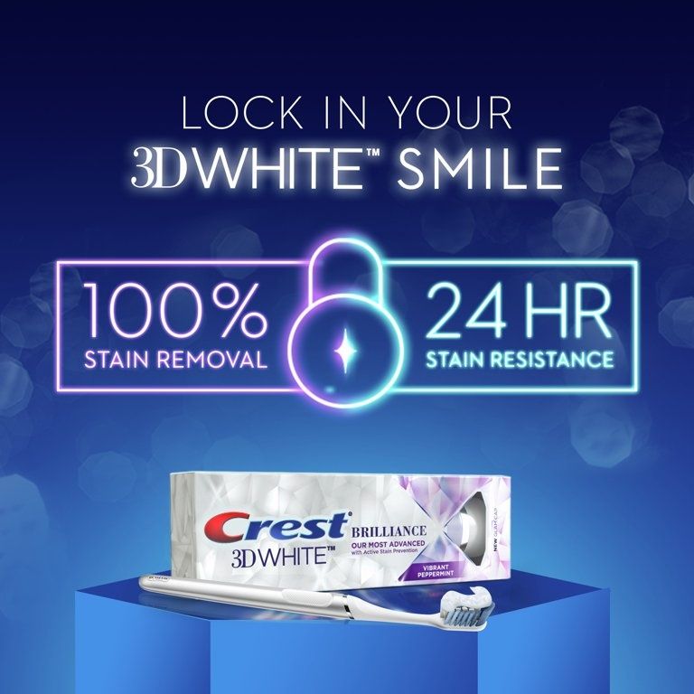 Супер отбеливающая зубн паста, есть ОПТ Crest 3D white Brilliance-США