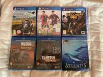 Zestaw gier oryginalnych na ps4 plus filmy blu-ray