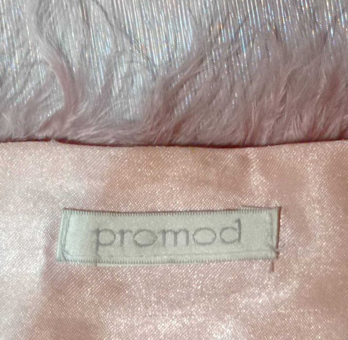 Нежная розовая накидка из лебяжьего пуха,  Promod (Франция).